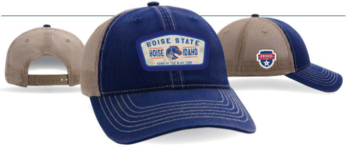 Frisco Bowl Boise State Tour Blue /tan mesh cap